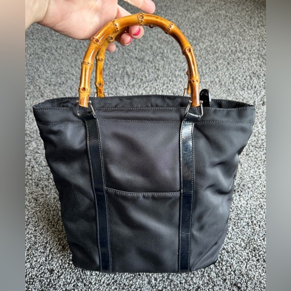 Gucci nylon bamboo tote - Picture 1 of 15